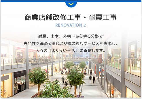 商業店舗改修工事・耐震工事